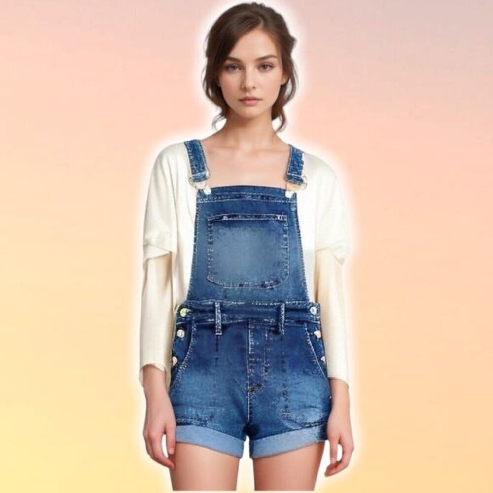 GUESS Denim Romper Sz 24